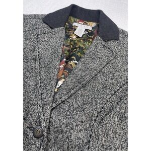 CABI Fox Hunt‎ Wool Blend Tweed Herringbone Equestrian Blazer Jacket Size 2